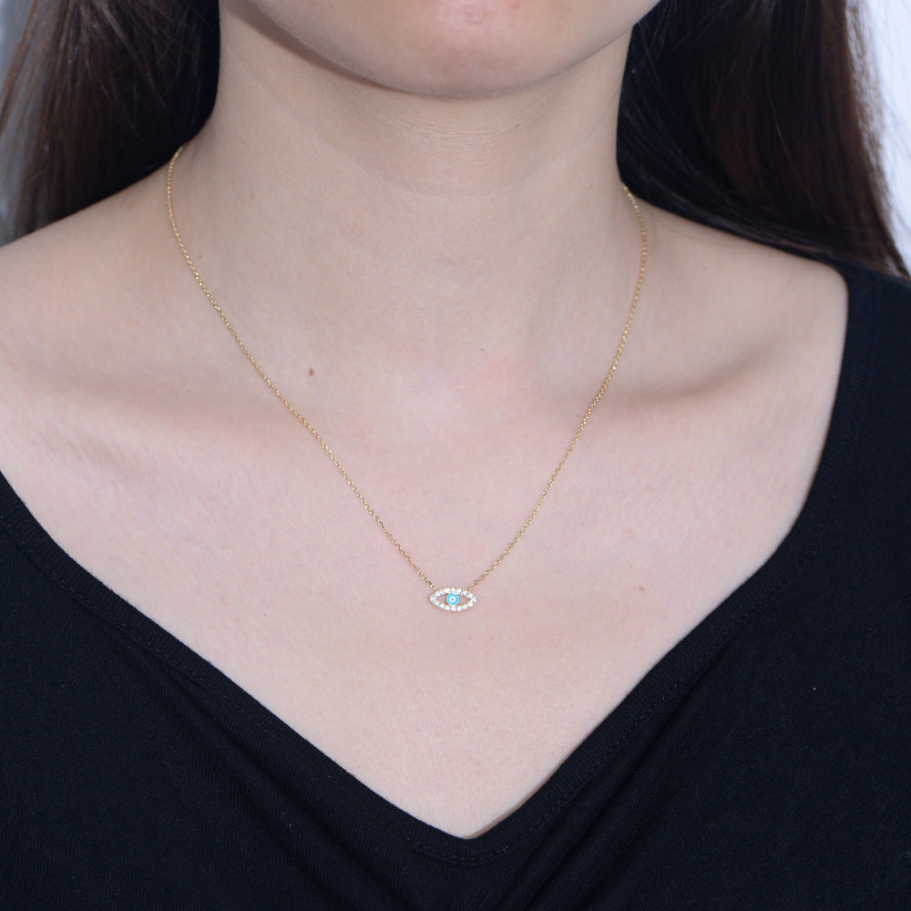 Evil Eye Women's Necklace Clavicle Chain