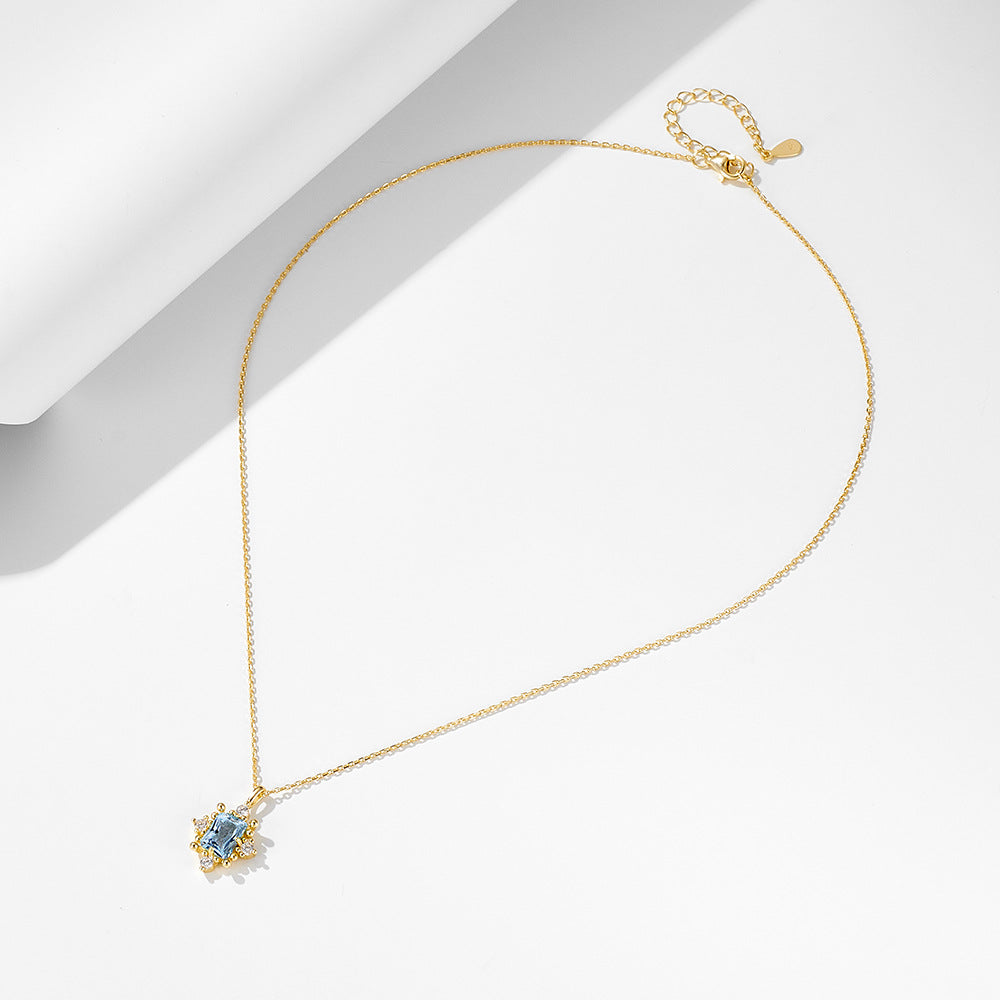 Material: Silver
Processing: Gemstone
Shape: Geometric
Chain Style: Cross Chain
Multi-layer: No
Pendant Material: Silver
Circumference: 21cm (inclusive) - 50cm (inclusive)
Color: Gold
Purity: 925 Silver
Popular Elements: Quadrilateral
Style: European and American
Weight: 3g
Precious Metal Quality: 3g
Material Purity: 925 Silver
Style Classification: Fashion Commuter
Applicable People: Women
Popular Elements Classification: Geometric