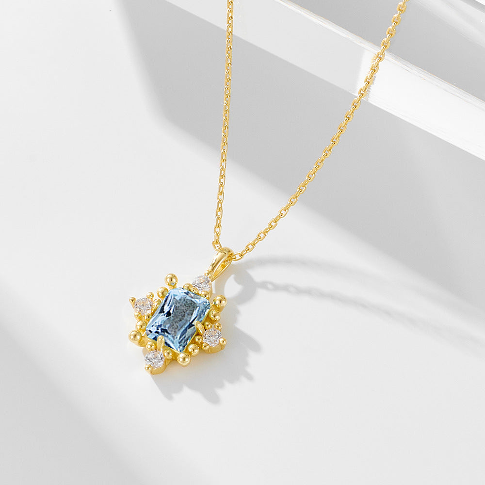 Material: Silver
Processing: Gemstone
Shape: Geometric
Chain Style: Cross Chain
Multi-layer: No
Pendant Material: Silver
Circumference: 21cm (inclusive) - 50cm (inclusive)
Color: Gold
Purity: 925 Silver
Popular Elements: Quadrilateral
Style: European and American
Weight: 3g
Precious Metal Quality: 3g
Material Purity: 925 Silver
Style Classification: Fashion Commuter
Applicable People: Women
Popular Elements Classification: Geometric